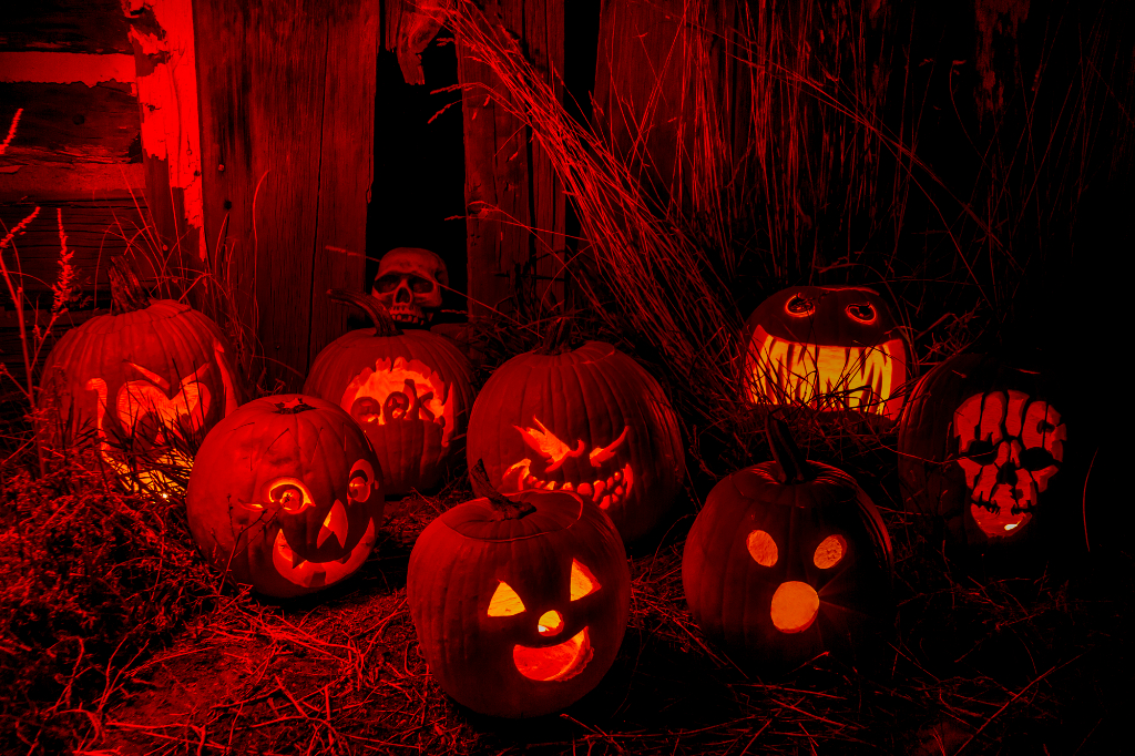 Haunted pumpkin